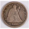 Image 1 : 1875-S 20c CENT PIECE, F/VF NICE!