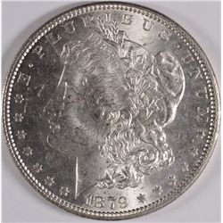 1879 MORGAN SILVER DOLLAR, MS-64 BLAST WHITE,