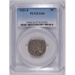 1921-S BUFFALO NICKEL PCGS G-4