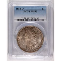 1884-O MORGAN DOLLAR PCGS MS-63