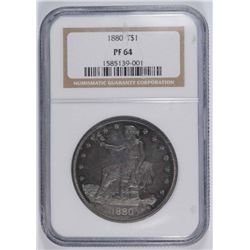1880 PROOF Trade Dollar NGC PF-64 (NICE TONING)