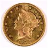 Image 1 : 1873 OPEN 3 $20 GOLD LIBERTY MS-62, HAS PROOF LIKE FIELDS