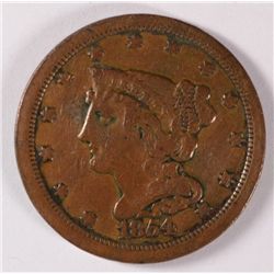 1854 HALF CENTF/VF (C-1, R-1)