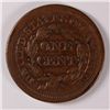 Image 2 : 1854 LARGE CENT VF/XF
