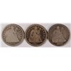 Image 1 : (3) SEATED DIMES (41, 56, 75)