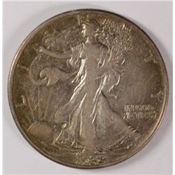 1938-D WALKING LIBERTY HALF DOLLAR VF-35