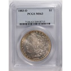 1883-O MORGAN DOLLAR PCGS MS-63