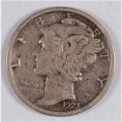 1923-S MERCURY DIME, XF