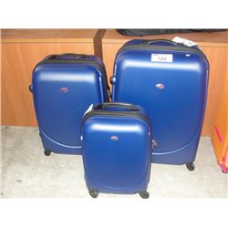 AMERICAN TOURISTER BLUE 3PC LUGGAGE SET