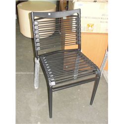 BUNGEE BLACK STACKING CLIENT CHAIR