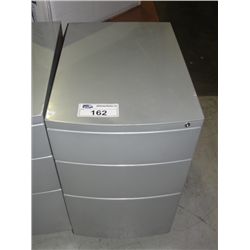 GREY MOBILE 3 DRAWER PEDESTAL