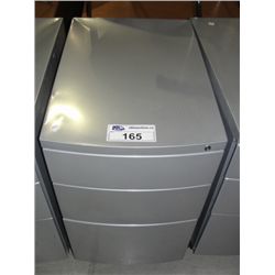 GREY MOBILE 3 DRAWER PEDESTAL