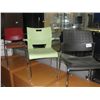 Image 2 : LOT OF 8 MISC STACKING CHAIRS AND ONE PNEUMATIC STOOL