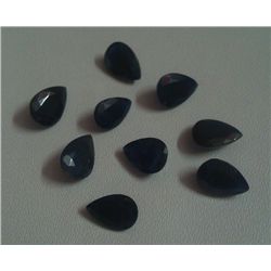 8.15 ct Blue Sapphire Pear Shape Stone (9 Pieces)