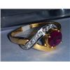 Image 2 : 2.55g Ring made of 14kt Gold , 0.09 Ct Diamond and 0.72 Ct Ruby