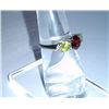 Image 4 : 2.110g Ring of Peridot and Garnet Sterling 925 Silver