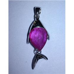 2.030g Pendant of Ruby Sterling 925 Silver