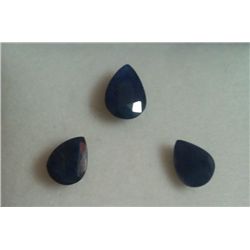 4.45 ct Blue Sapphire Pear Shape Stone (3 Pieces)