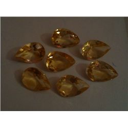 23.55 Ct Loose Citrine Stones of Pear Shape