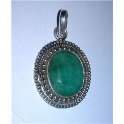 4.710g Pendant of Emerlad Sterling 925 Silver