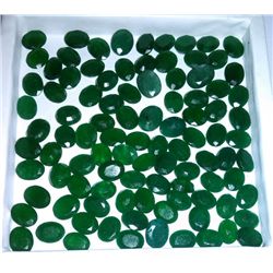 Natural African Emerald Beryl 228.35 Ct Oval Cut Stones