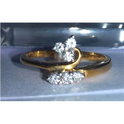 3.13g Ring made of 18kt Gold , 0.19 Ct Diamond