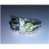 Image 2 : 4.540g Ring of Peridot and CZ Sterling 925 Silver