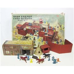 C. 1950'S MARX FORT APACHE PLAYSET IN BOX W/ ACCESSORIES