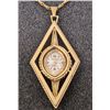 Image 1 : VINTAGE KRAMER 17 JEWEL RETRO CLOCK PENDANT