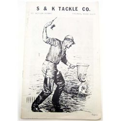 VINTAGE S & K TACKLE CO. OHIO CATALOG