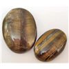Image 1 : LOT OF 110.3 CTS OF TIGER'S EYE GEMSTONES