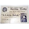 Image 1 : ADVERTISEMENT FOR COMEDIENNE BERTHA WELBY SKETCH
