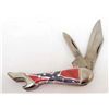 Image 1 : TWO BLADE MINI LEG KNIFE CONFEDERATE FLAG