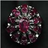 Image 1 : WHITE GOLD OVER STERLING SILVER RUBY RING
