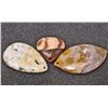 Image 1 : LOT OF 3 GEMSTONE PENDANTS - MOOKAITE & JASPER