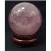 Image 1 : 1,750.0 CT. AMETHYST QUARTZ CRYSTAL SPHERE W/ STAND