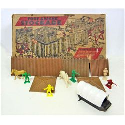 1950'S MARX FORT APACHE STOCKADE PLAYSET IN BOX + MORE