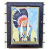 Image 1 : VINTAGE NATIVE AMERICAN INDIAN RAILWAY PRINT