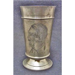 GERMAN NAZI ADOLF HITLER ENGRAVED CUP / TROPHY