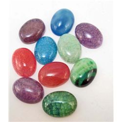LOT OF 134.4 CTS OF DRAGON VEIN AGATE GEMSTONES
