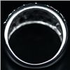 Image 2 : WHITE GOLD OVER STERLING TOURMALINE GEMSTONE RING SZ 5
