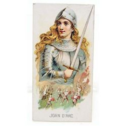 VINTAGE 1888 JOAN OF ARC KINNEY BROS CIGARETTE CARD