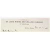 Image 2 : 1897 BILLHEAD ORDER ST. LOUIS MINING AND MILLING CO.