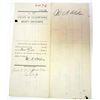 Image 1 : 1889 BILLHEAD RECEIPT TERRITORY OF MONTANA BOUNTY CERT.