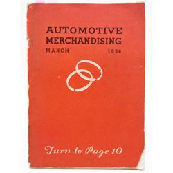 1936 "AUTOMOTIVE MERCHANDISING" MARCH VOLUME