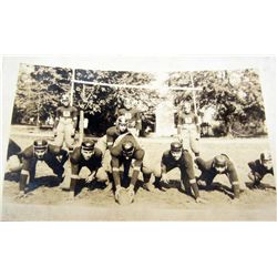 VINTAGE RPPC REAL PHOTO POSTCARD OF A FOOTBALL TEAM