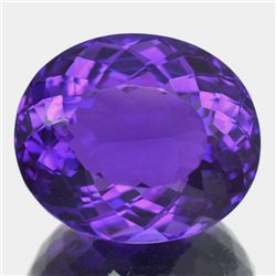 32.47 CT PURPLE BRAZILIAN AMETHYST GEMSTONE