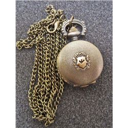 SHIELD BRONZE POCKET WATCH WITH CHAIN