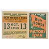 Image 1 : WW2 ERA 1945 ROCHESTER TRANSIT TICKET WITH BOND AD