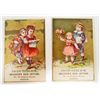 Image 1 : LOT OF 2 VICTORIAN ADVERTISING TRADE CARDS